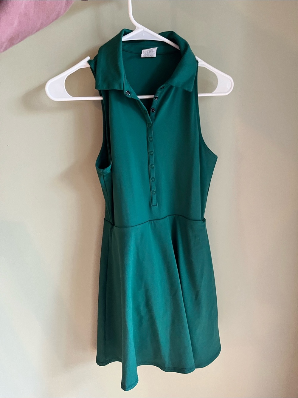 Sleeveless Emerald Green Polo Dress (with skort)